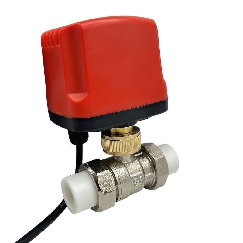 Vanne à Sphère, Vanne À Boisseau Sphérique Thermofusible Double Union Motorisée 2 Fils/3 Fils Étanche IP65 Vanne À Boisseau Sphérique Électrique(DC24V_CR03)