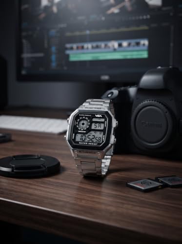 V2A Stainless Steel Unisex Multifunction Digital Sports Watch - Image 7