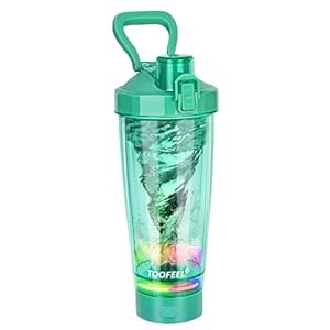 TOOFEEL Electric Protein Shaker Bottle – 20 oz USB Rechargeable Shaker Cups for Protein Shakes, Self Stirring Shaker Bottle for Protein Mixes, BPA Free Workout Gym Shaker Bottle