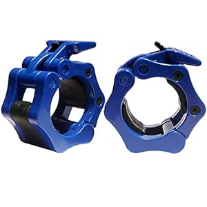 Tioamy Halter, Olympische klemmen, vergrendeling, halsbanden, halter, clips, krachttraining, bar, haltersluiting, 1 paar, 50 mm, voor fitnessstudio, training, fitness, krachttraining