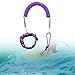 MYCENSE Surfboard Leash 5mm Coiled Spring Leg Foot Rope Elastic TPU with Foot Loop Paddle Board Strap for SUP Surfboard All Water Sport Surfboard, Violet