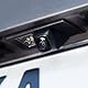 DYNAVISION OEM Kamera | AHD NTSC Rückfahrkamera mit weißes Licht für VW Golf Passat Tiguan Touran Polo, Skoda Octavia Superb Fabia, Cayenne Panamera Cayman, Seat ab 2005, CAMPL-V000HD-W Lite