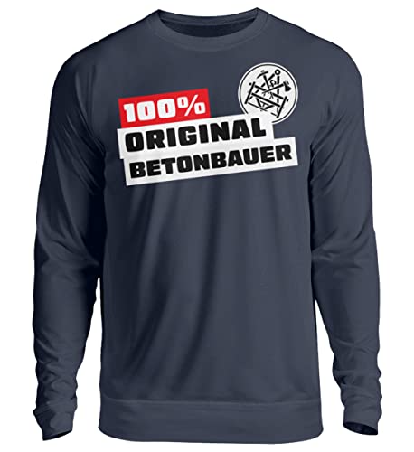Pull unisexe 100 % confort Oxford bleu marine XL aux finitions soignées