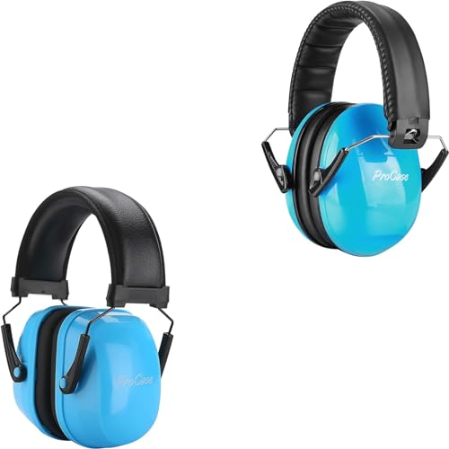 ProCase Kids Ear Protection Bundle with Noise Reduction Earmuffs