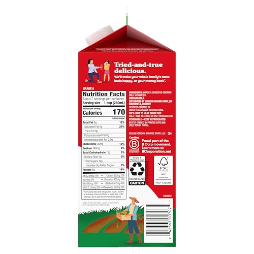 Horizon Organic Grassfed Whole Milk, Half Gallon