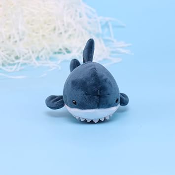 Shark Keychain Stuffed Animal Cute Toy Sea Animal Valentine's Day Children's Day Birthday Christmas Present 5.9 inches 15 cm, Blue