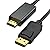 DisplayPort to HDMI Cable 6ft, 4K DP to HDMI Cable Adapter, Uni-Directional DP 1.2 to HDMI 1.4 Cables Compatible with PC TV Monitor Projector Laptop Dell HP and More