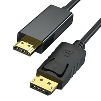 Ecran 2k 240hz Câble DisplayPort 1.4 Vers HDMI 2.1 8K, DisplayPort Vers HDMI 2 M, Avec 8K @ 60 Hz 4K @ 120 Hz 144 Hz 2K @ 240 Hz, HDR, Dolby, HDCP 2.3, DSC 1.2 Pour Projecteur 4k