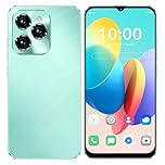 TryFirst HOT40Pro SIM-Free & Unlocked Mobile Phones, 6.3 inch 3GB+32GB ROM 256GB Extension Android 12 4G Dual SIM Cheap Smartphone Triple Card Slots 4500mAh Face ID Type C (Green)