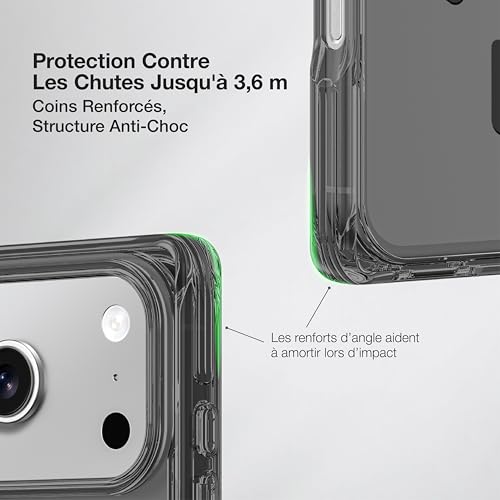 Coque iPhone 17 Pro Max transparente noire idéale pour le quotidien