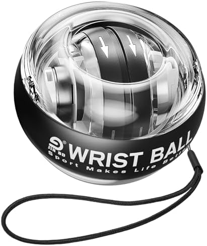 Wrist Trainer Ball Auto-Start Gyroscopic Forearm E…