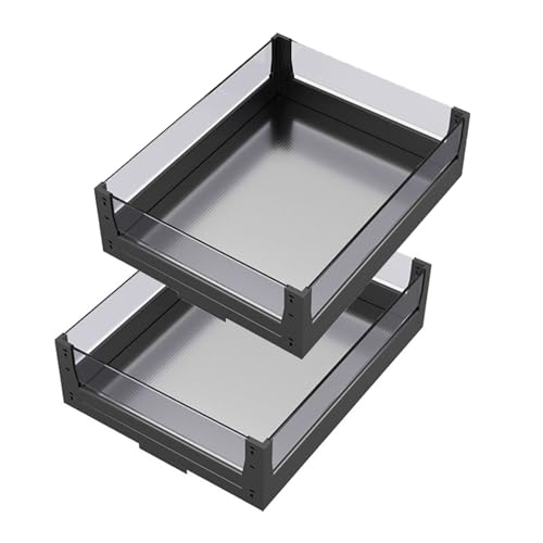 Organizador extraíble de acero con cierre suave para optimizar tus armarios de cocina 2