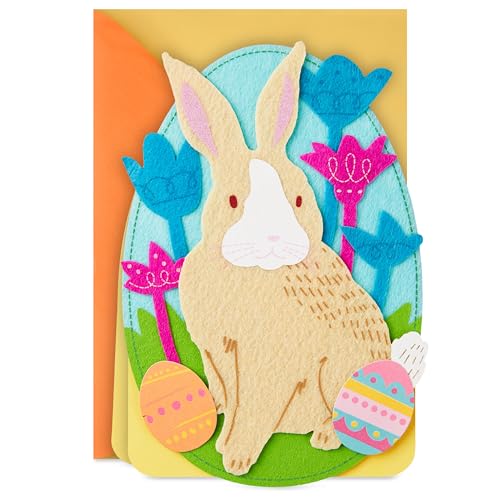 Hallmark Easter Card with Sound (Felt Bunny Plays You Are