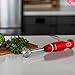 OVENTE Electric Immersion Hand Blender 300 Watt 2 Mixing Speed with Stainless Steel Blades, Powerful Portable Easy Control Grip Stick Mixer Perfect for Smoothies, Puree Baby Food & Soup, Red HS560R