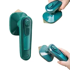 cupix hub Portable Micro Steam Iron, Green Iron Handheld Garment Steamer, Dry and Wet Wrinkles Removing Lightweight Steamer for Home Office,Fast Heat Mini Ironing Machine