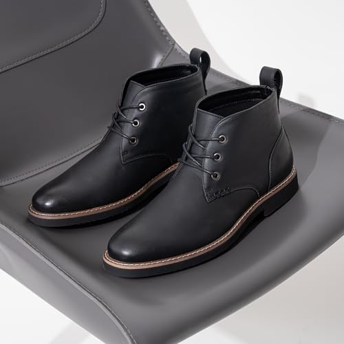 Vostey Men's Chukka Boots Desert Boots for Men Casual Mens Dress Boots Lace-Up2