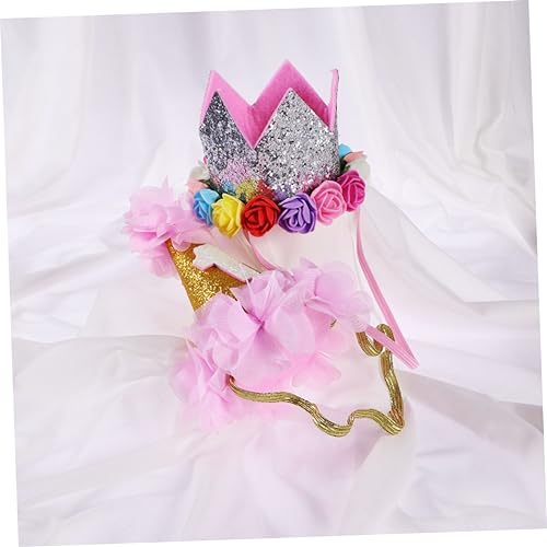 Sosoport Chapéu De Aniversário Cocar De Cachorro E Gato Chapéu De Festa Bd De Cachorro Princesa Euro