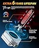 Termitor D3S Xenon HID Headlights Bulbs, 500% Enhanced Brightness, 6000K 35W Cool White High/Low Beam, Replacement 66340 42403 42302, IP68 with Metal Base, Plug and Play, Pack of 2 #3