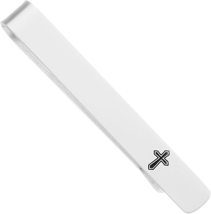 Cross Tie Clips for Men Unique Tie Pin Clip Mens Christian Tie Clips Clothing