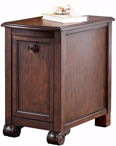 Ashley Furniture Signature Design - Brookfield Chair Side End Table - Rectangular - Grand Elegance - Dark Brown