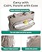 BAGSMART Diaper Bag Tote, Hospital Bag for Labor Delivery, Large Capacity Baby Bags for Mom, Puffy Maternity Travel Tote with Changing Pad & Pacifier Case