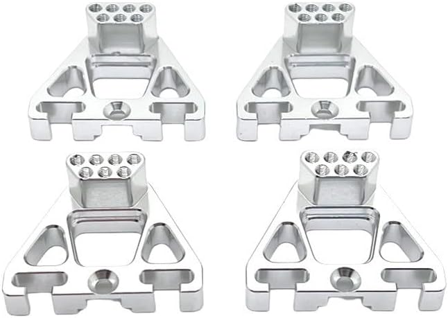 1/10 YK4106 YK4107 Remote Control car Metal Upgrade Parts Front and Rear Shock Absorber Bracket Parts(Black)