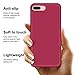 Anuck iPhone 8 Plus Case, iPhone 7 Plus Case, Soft Silicone Gel Rubber Bumper Case Microfiber Lining Hard Shell Shockproof Full-Body Protective Case Cover for iPhone 7 Plus /8 Plus 5.5