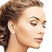 SOLIDSILVER- Sterling Silver Lightweight High Polished Click Top Hoop Earrings | 12mm