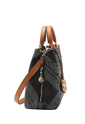 Bolsa Feminina Chenson Xadrez Cristal de Mão 3483178