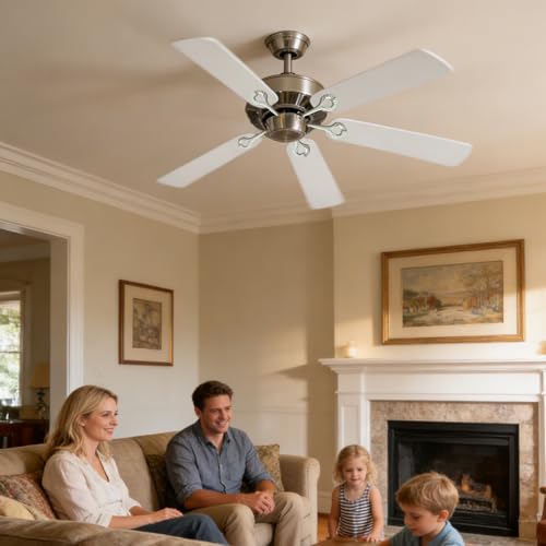 Juego de 5 piezas para ventilador de techo y climatización silenciosa en el salón 3