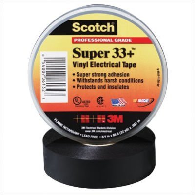Scotch 33 Vinyl Electrical Tape, 1.5-Inch by 44-Feet, Boxed