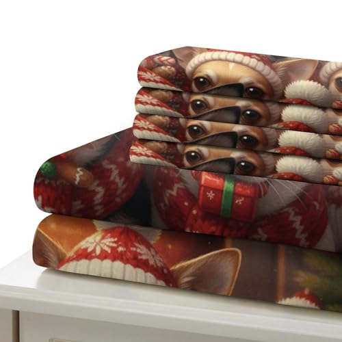 Housse de couette anti-acarien Noël pour lit Super King - 7