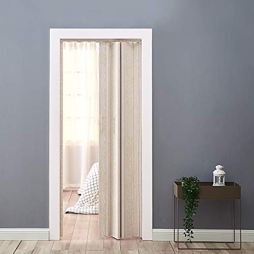 PVC Plastic Folding Door Internal Doors Sliding 7 Panels Divider Magnetic - Image 2