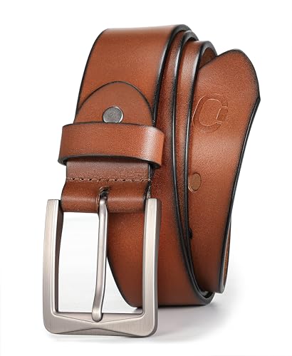 CHAOREN 1.5' Mens Belts Leather - Italian Full Grain Leather Belts - Ideal for Casul Jeans & Work...