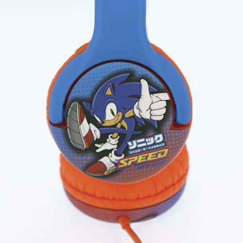 OTL Technologies Sonic The Hedgehog Kids Kopfhörer mit Kabel, Blau, SH0911