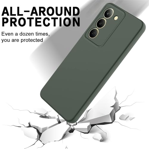 Image of Back Cover for Mi Redmi 15 5G | Full Camera Protection | Premium Liquid Silicon Case | Flexible Bumper Case for Mi Redmi 15 5G (Military Green)