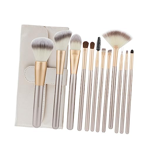 SHERCHPRY 1 Set Brush Set for Eyebrows Eyelashes Cosmetic Application Durable Rice White Makeup Brushes for Daily Professional Use Easy to Clean