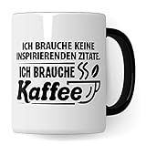 Kaffee Geschenk, Tasse mit Spruch Kaffee, Kaffeetasse Spruch lustig Geschenkidee, Morgenmuffel Koffein Büro lustig, Arbeit Kaffeeliebhaber Kaffeetrinker Kaffeebecher