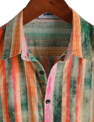 Image of VATPAVE Mens Casual Hawaiian Floral Shirts Short Sleeve Button Down Tropical Shirts Beach Summer Shirts