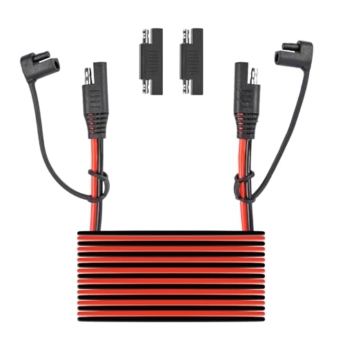 Cavo di estensione SAE da 26FT a SAE, cavo di ricarica dell'alimentatore 16AWG Cavo estensivo Long SAE Wire Harness con convertitore di adattatore inverso di polarità