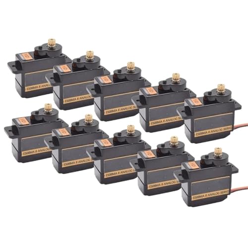 2/4pcs ES08MA II ES08MAII Metal Gear Servomotor Analog RC Servo Motor(Plastic Gear,4PCS)