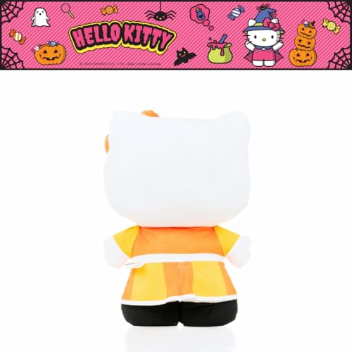 Image of Hello Kitty Halloween Candy Corn Bedding Super Soft Cozy Decorative Cuddle Pillow, (Officially Licensed Product) By Franco Collectibles