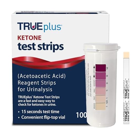 TRUEplus® Ketone Test Strips – Ideal for Low-carb dieters– Made in USA–Urinalysis Test Sticks (100)