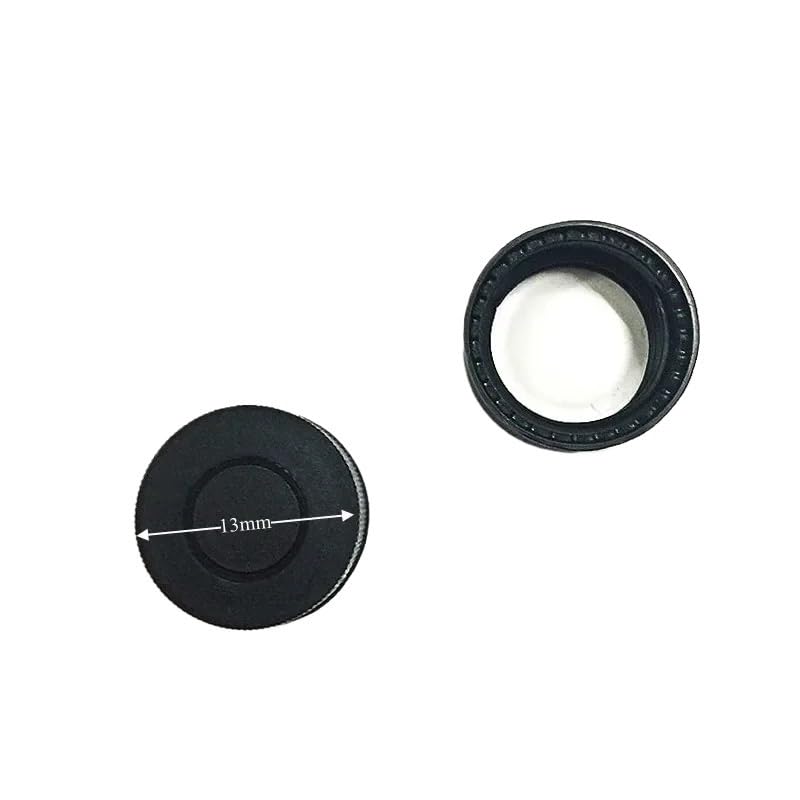 Chromatography Vial Cap Black Storage Bottle Cover 4 ml Polypropylene Solid Cap with Red PTFE/White Silicone Septa 13 mm 100/PK