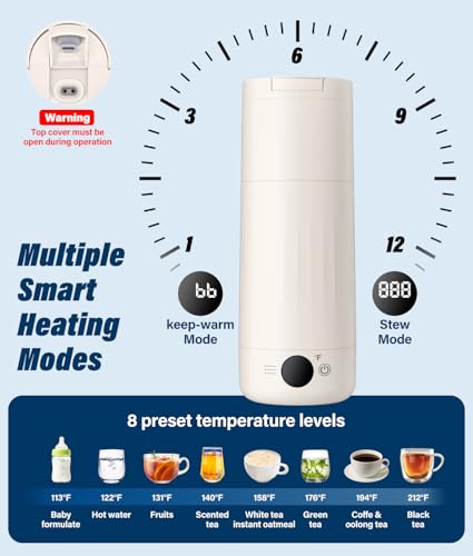 Hervidor Eléctrico Portátil de Acero Inoxidable 316 500ML miniatura 5