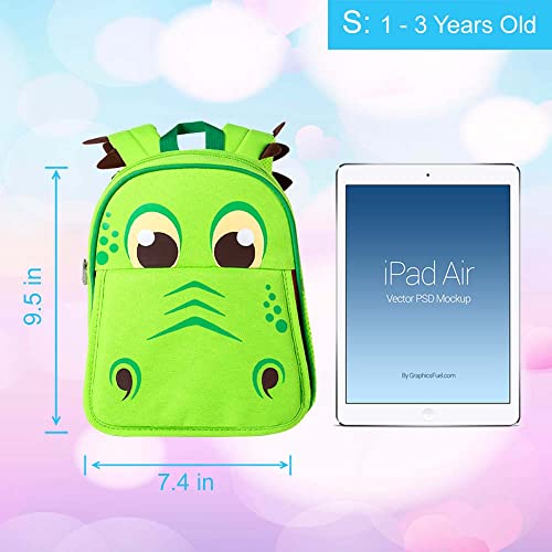 gxtvo Toddler Backpack Leash, 9.5" Kids Safety Leashes Bookbag for Children Boys Girls - Unicorn/Butterfly/Mermaid/Dinosaur3