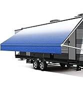 Xenjum RV Awning Fabric Replacement, 16.2oz Heavy-Duty Weatherproof Vinyl Camper Awning Replaceme...