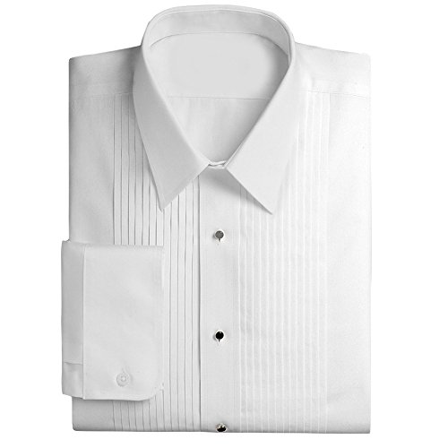 6X Big and Tall Laydown Collar Luxury Tuxedo Formal Shirt with...