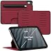 Produktbild ZUGU CASE iPad 10.9 Hülle 11. / 10. Generation (A16 2025/2022), schlanke Schutzhülle 8 Winkel-Ständer magnetisch, Stifthalter, Auto Sleep/Wake UP [ Kirsche Rot ]