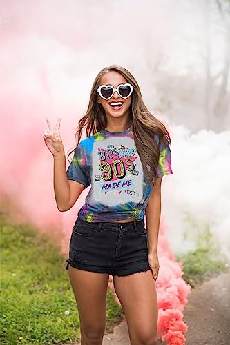 FLOYU 80s Baby 90s Made Me Shirt Womens 90s T-Shirt 90's Outfit Tops Casual 1990s Party Shirts Top3
